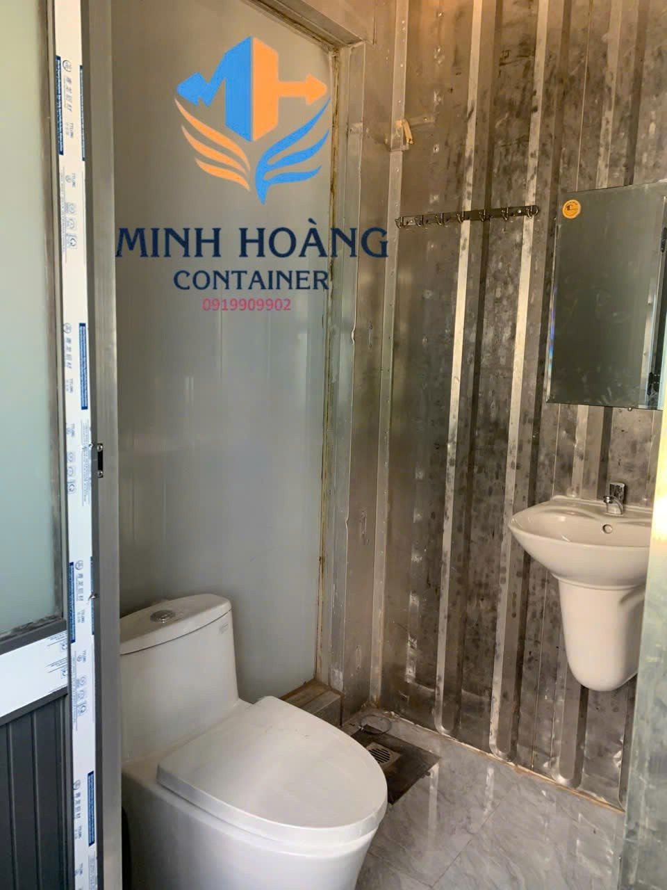 Container Văn Phòng 20 Feet Xanh Dương Vỏ Lạnh Có Toilet